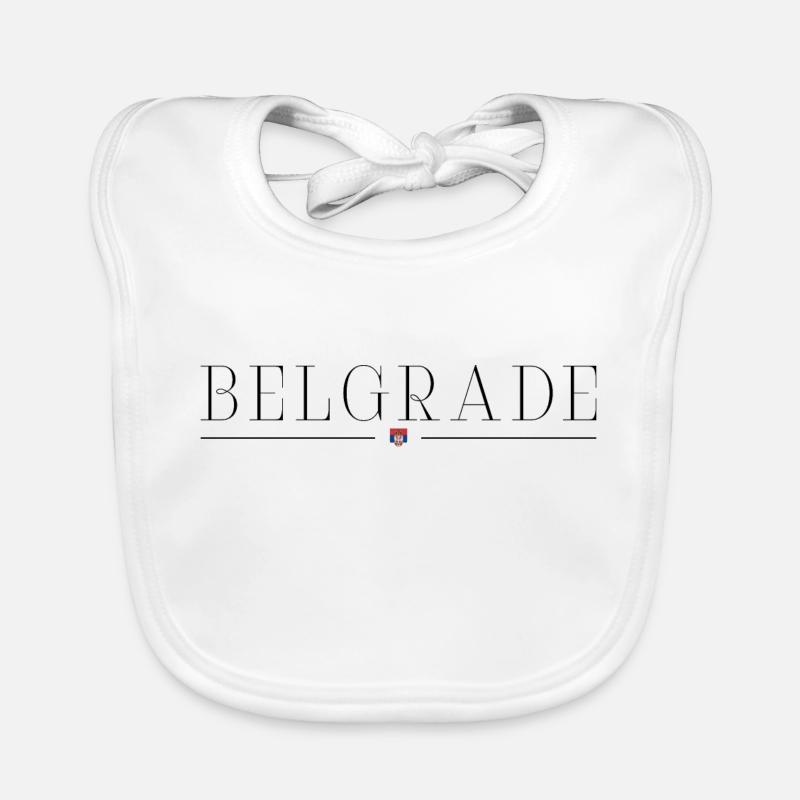 Ich liebe Belgrad Baby Bio-Lätzchen