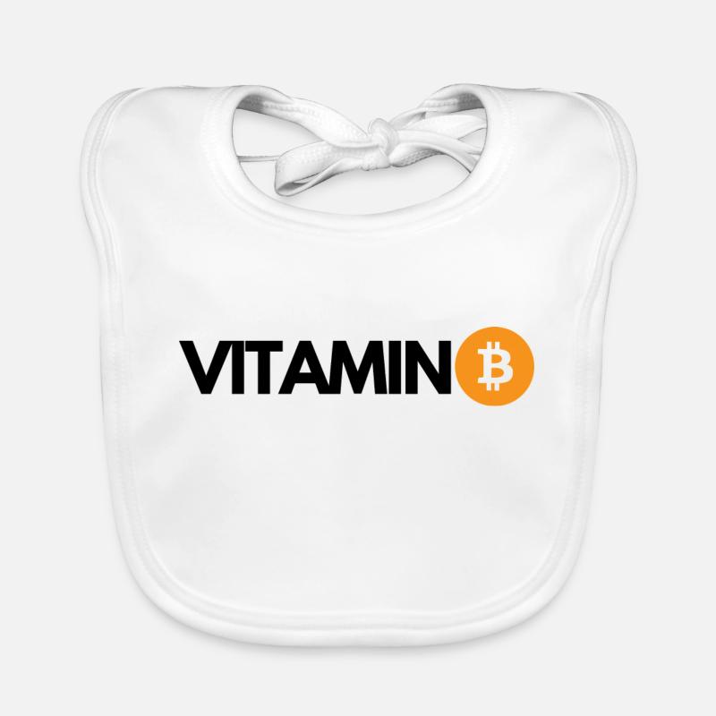 Krypto VITAMIN B Bitcoin BTC Baby Bio-Lätzchen