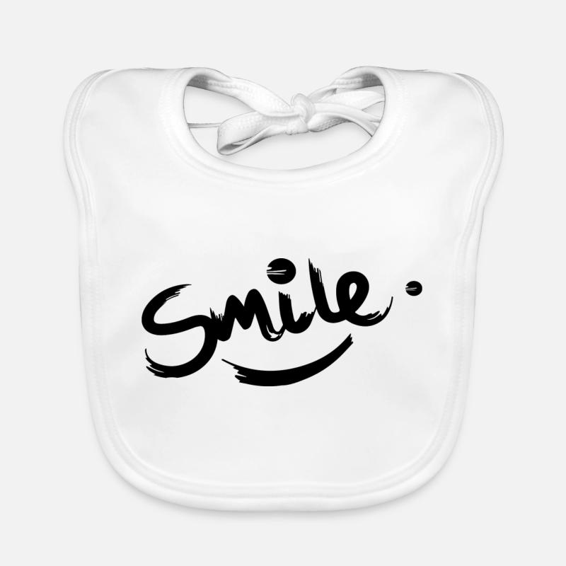 Souriez, dictons, Bavoir bio Bébé