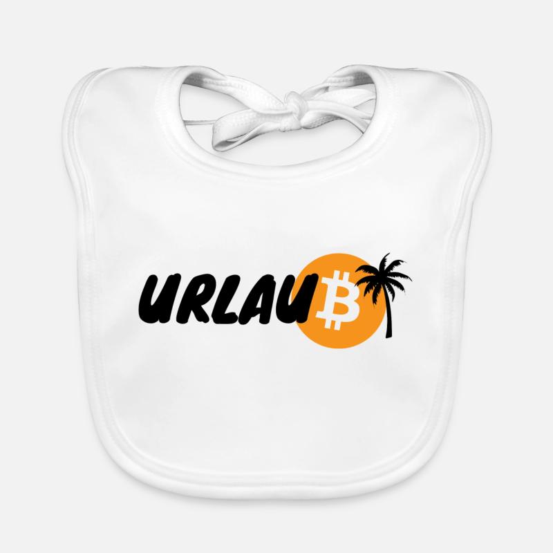 Vacances cryptographiques BTC Bitcoin 2 Bavoir bio Bébé