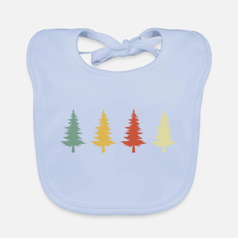 Vintage Retro Baum Baby Bio-Lätzchen