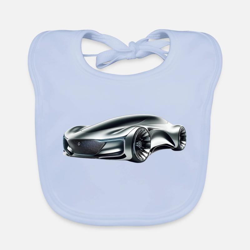futuristisches Auto Baby Bio-Lätzchen