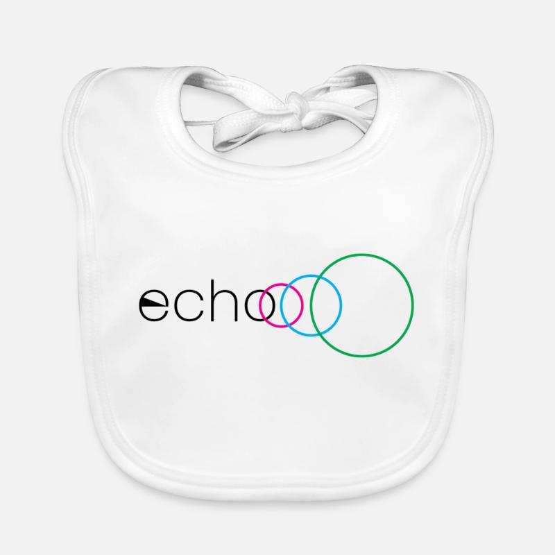 Logo Echo avec 4 couleurs Bavoir bio Bébé
