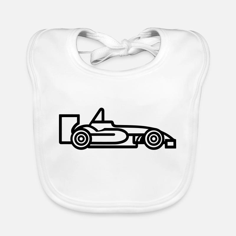 F1 Voiture de course Bavoir bio Bébé