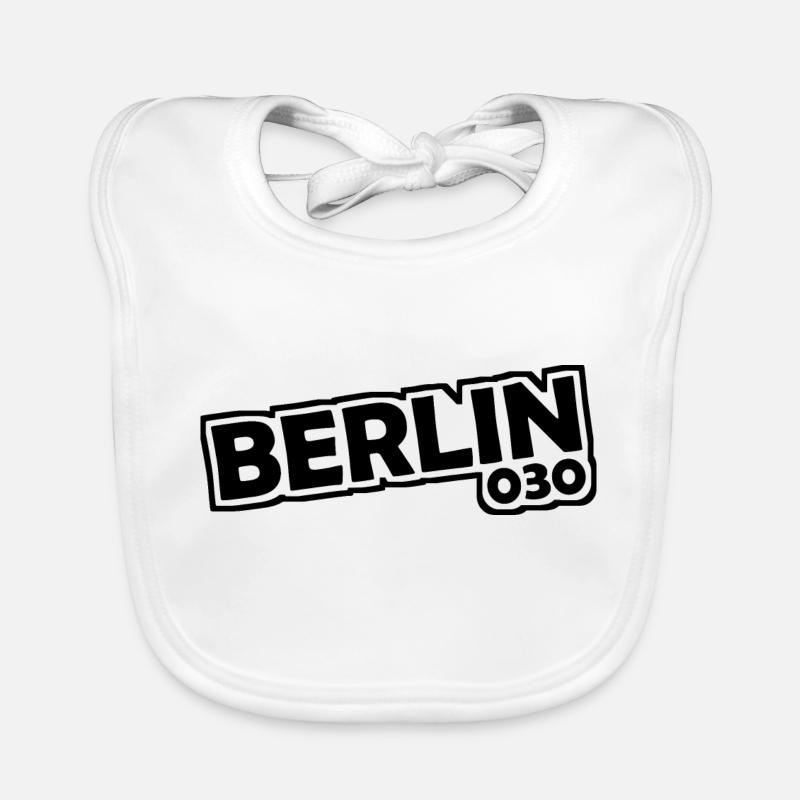 Berlin - 030 - Capital - Germany - Area Code Organic Baby Bibs