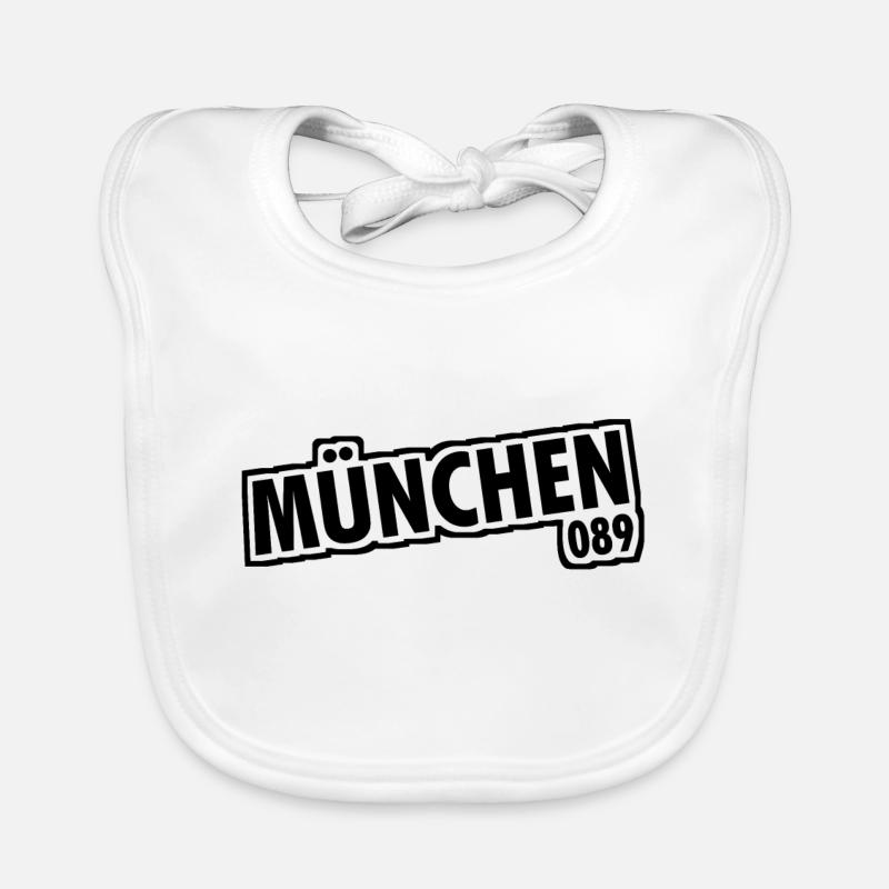 Munich - 089 - Bavaria - Isar - Bavarian Organic Baby Bibs