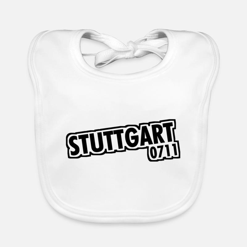 Stuttgart - 0711 - Area Code - Baden-Württemberg Organic Baby Bibs