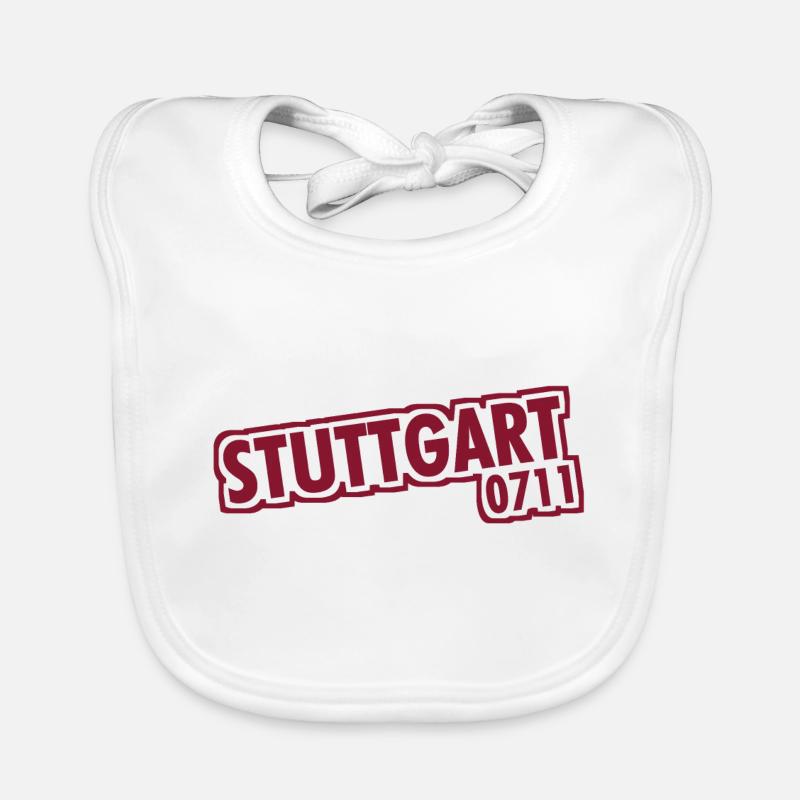 Stuttgart - 0711 - Area Code - Baden-Württemberg Organic Baby Bibs