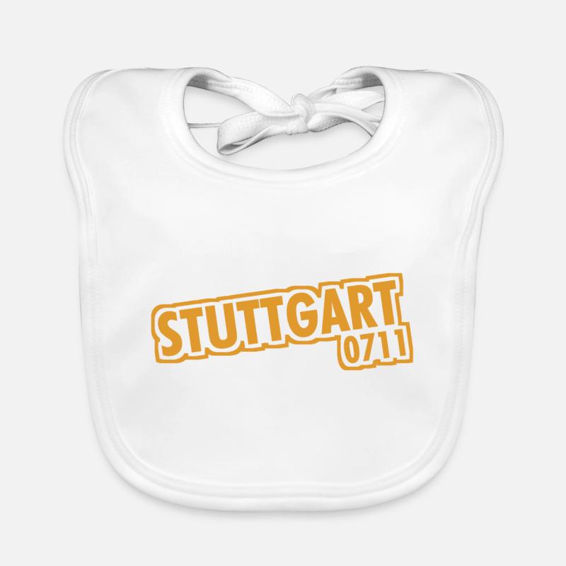 Stuttgart - 0711 - Area Code - Baden-Württemberg Organic Baby Bibs