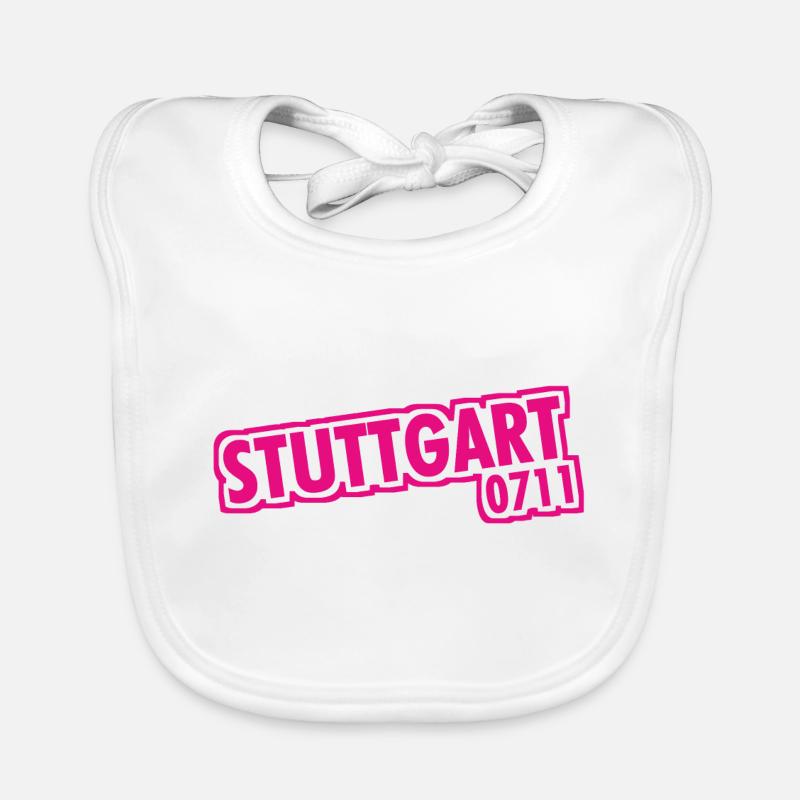 Stuttgart - 0711 - Area Code - Baden-Württemberg Organic Baby Bibs
