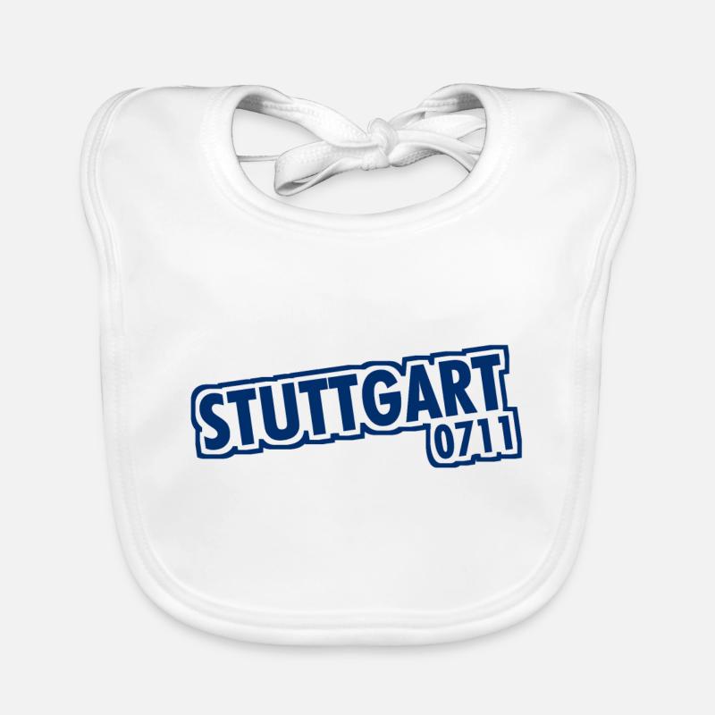 Stuttgart - 0711 - Area Code - Baden-Württemberg Organic Baby Bibs