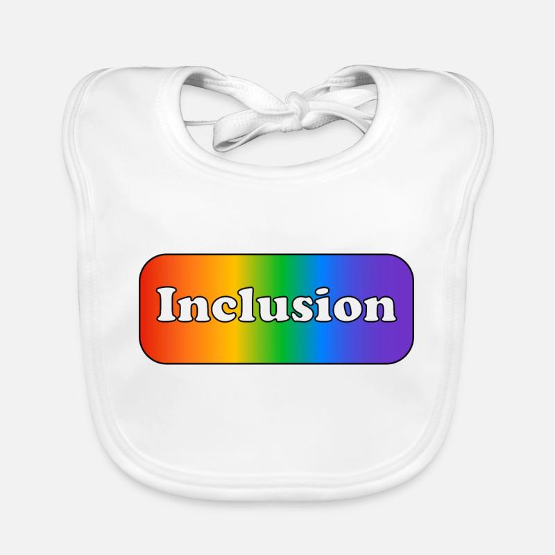 Arc-en-ciel d’inclusion Bavoir bio Bébé