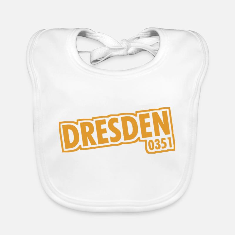 Dresden - 0351 - Area Code - Saxony Organic Baby Bibs