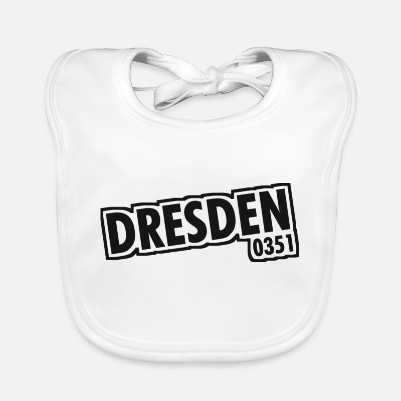 Dresden - 0351 - Area Code - Saxony Organic Baby Bibs