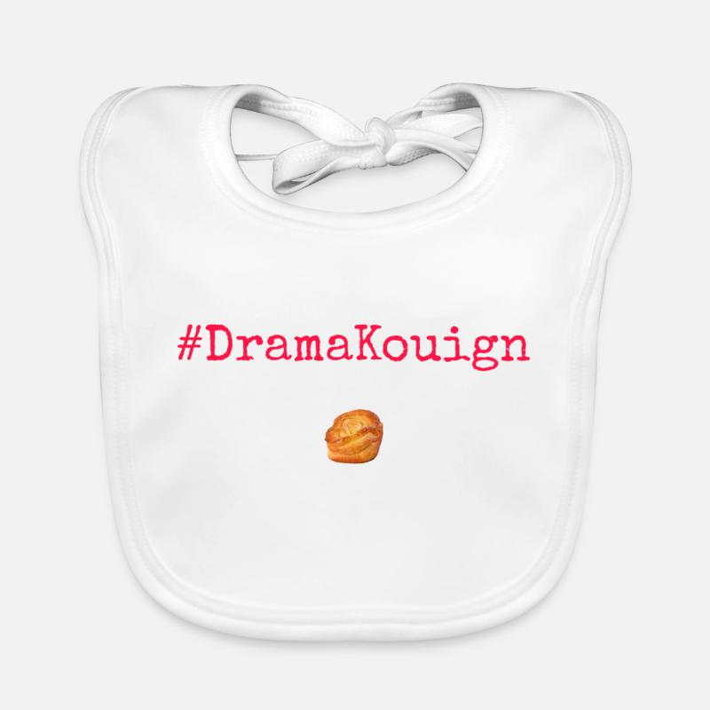 #DramaKouign Red Bavoir bio Bébé