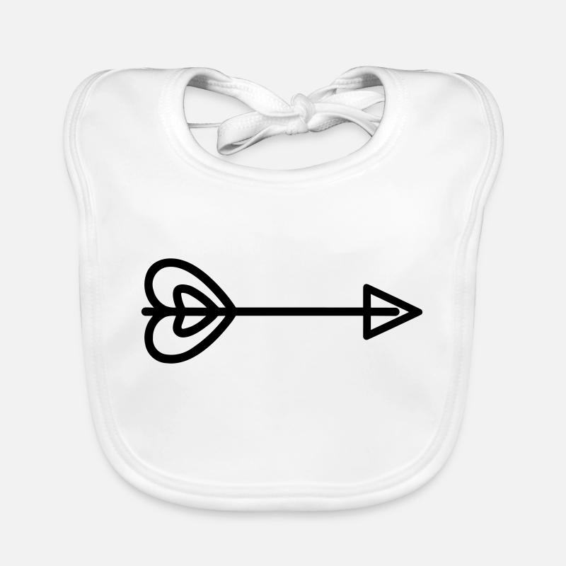 Heart Arrow Organic Baby Bibs