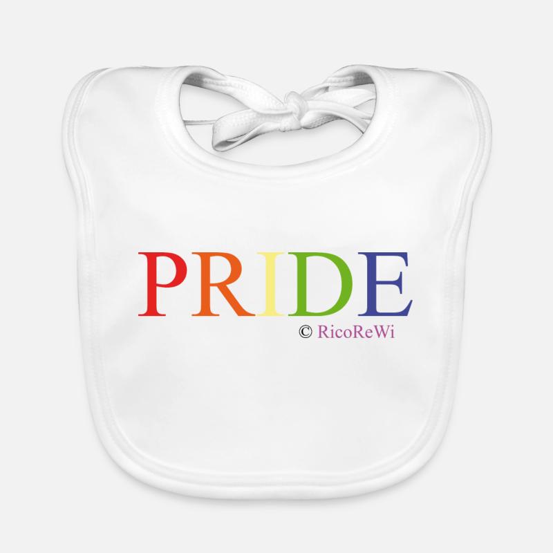 PrideSchriftzug Design_2024 Baby Bio-Lätzchen