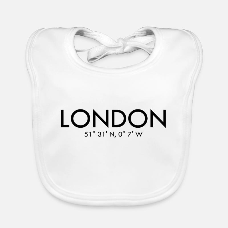 London - Coordinates - Latitude - Longitude - GB Organic Baby Bibs