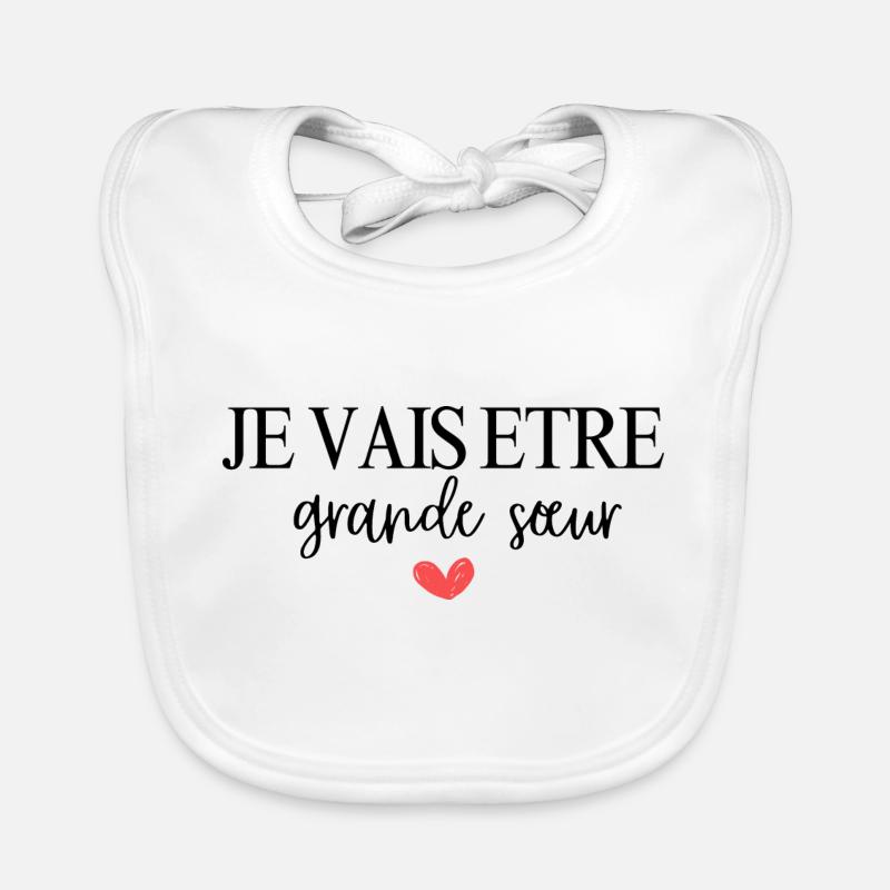 Ich werde eine große Schwester sein Baby Bio-Lätzchen