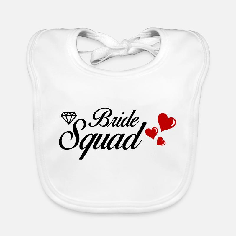 bride squad Baby Bio-Lätzchen