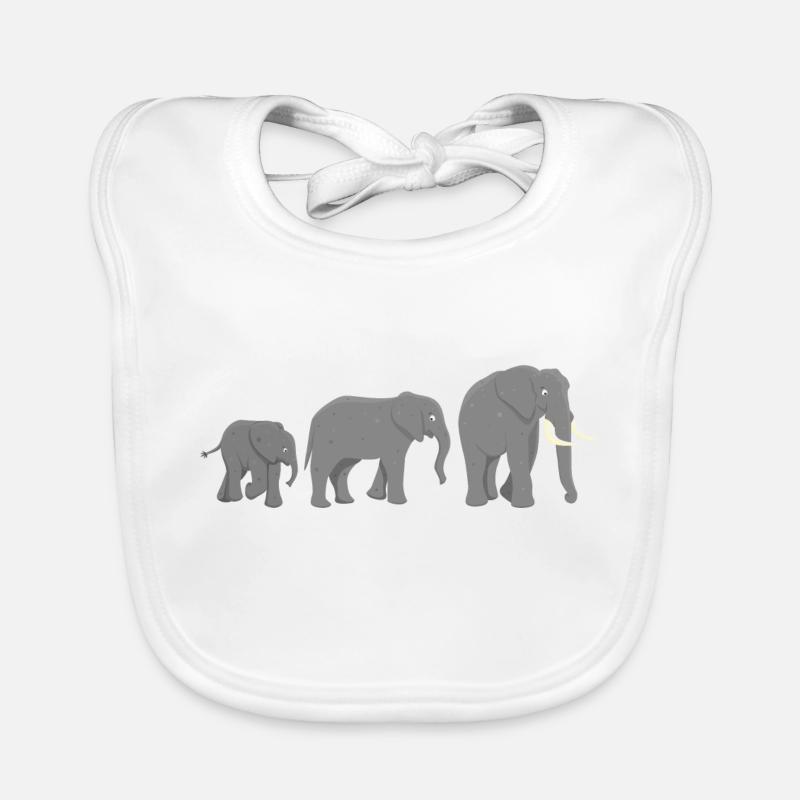 Afrikanische Elefanten Baby Bio-Lätzchen