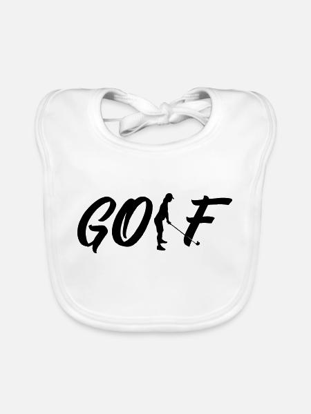 Golf femme - Bavoir bio Bébé - blanc - Devant