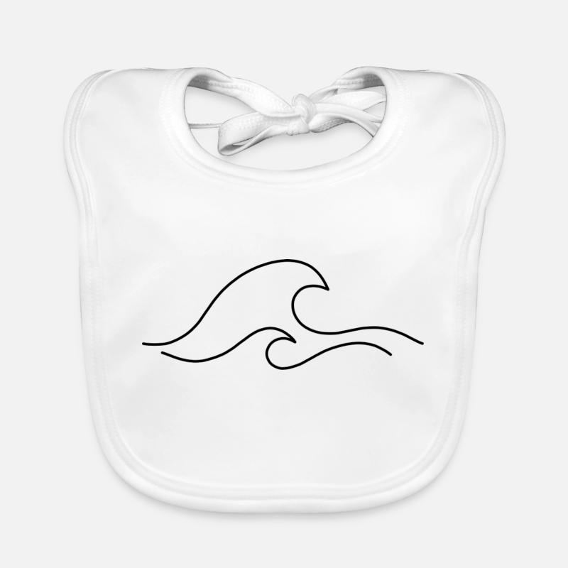 waves Organic Baby Bibs