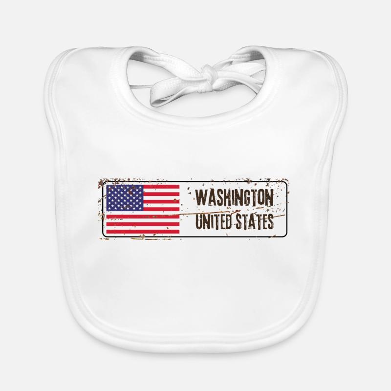 Washington United States Organic Baby Bibs
