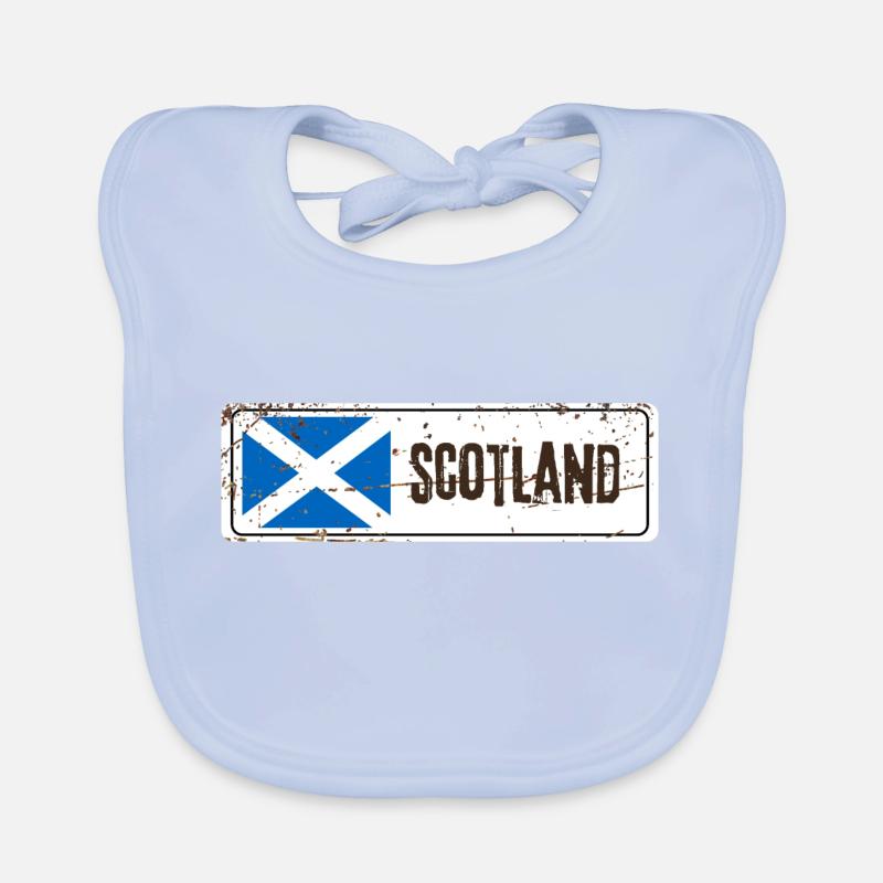 Drapeau de l’Écosse Bavoir bio Bébé