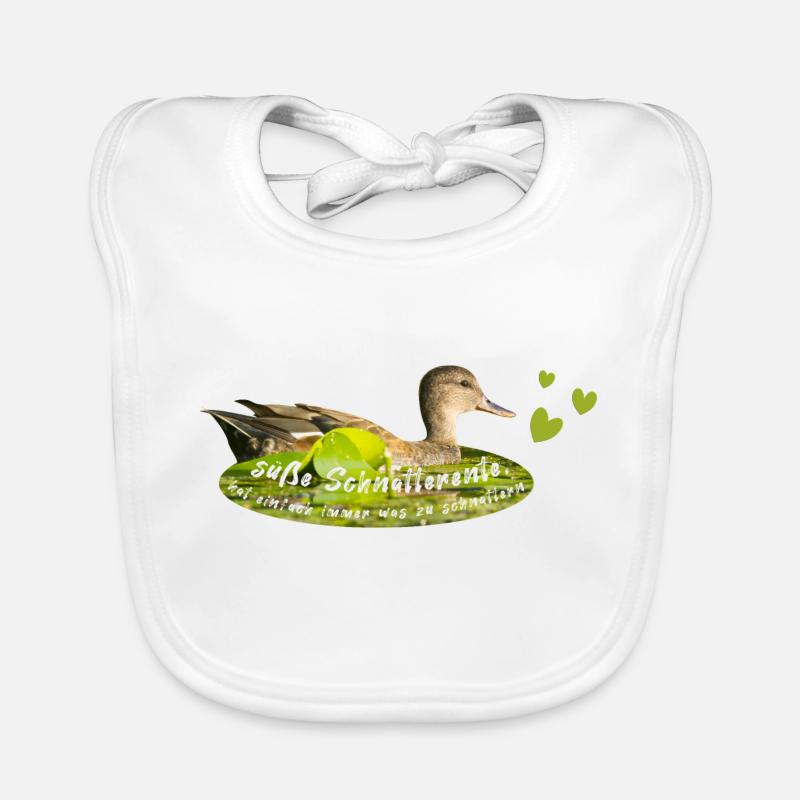 Gadwall chattering chatterbox Organic Baby Bibs