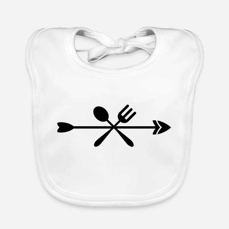 Symbol kochen und essen Baby Bio-Lätzchen