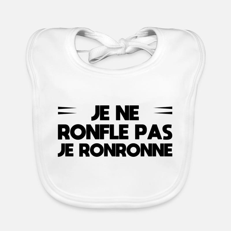 I don't snore. I purr Organic Baby Bibs