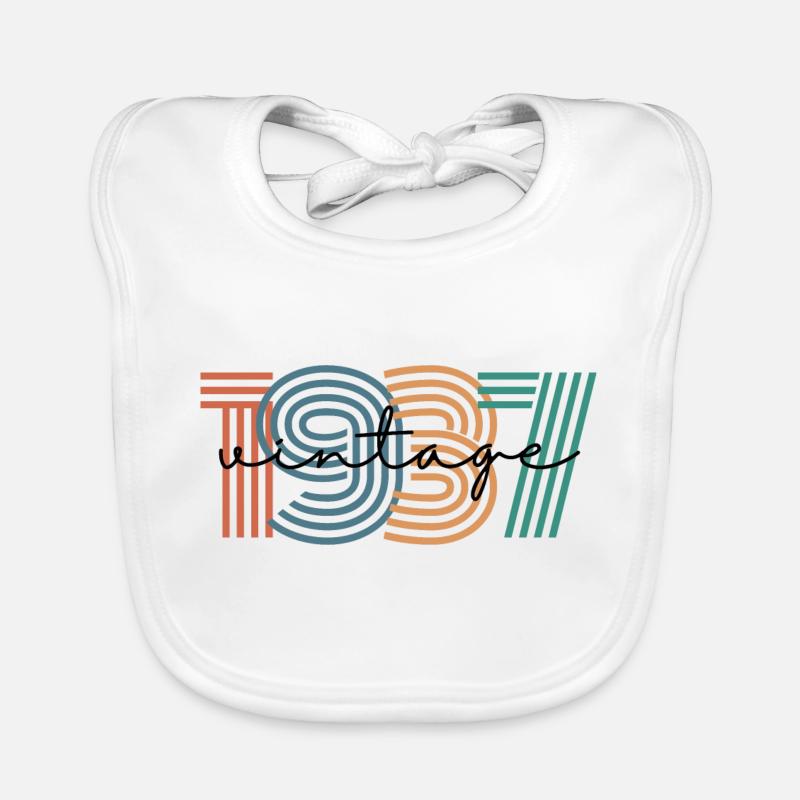1937 Vintage Retro Organic Baby Bibs