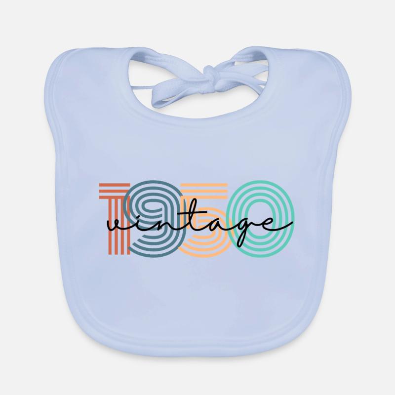 1950 vintage rétro Bavoir bio Bébé