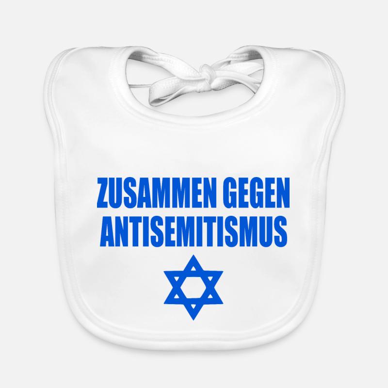 zusammen gegen antisemitismus Baby Bio-Lätzchen