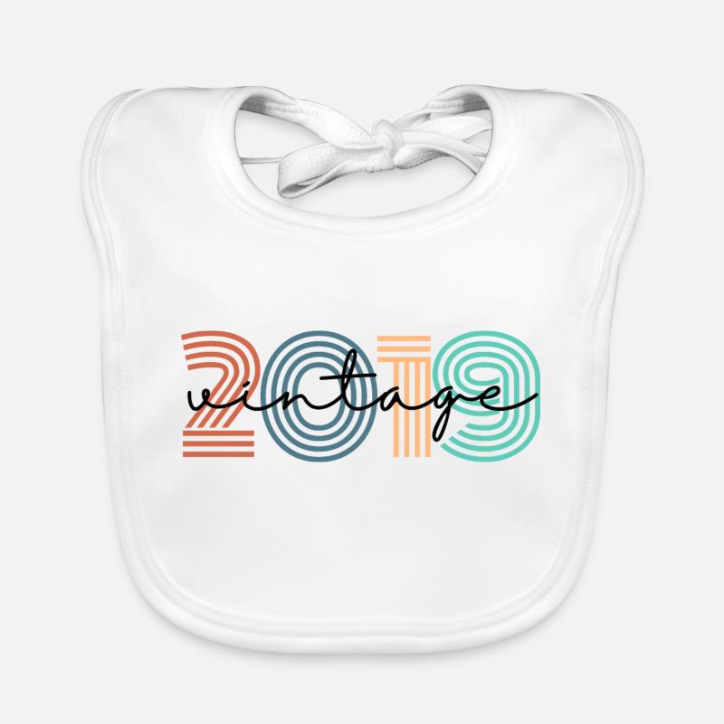 2019 vintage rétro Bavoir bio Bébé