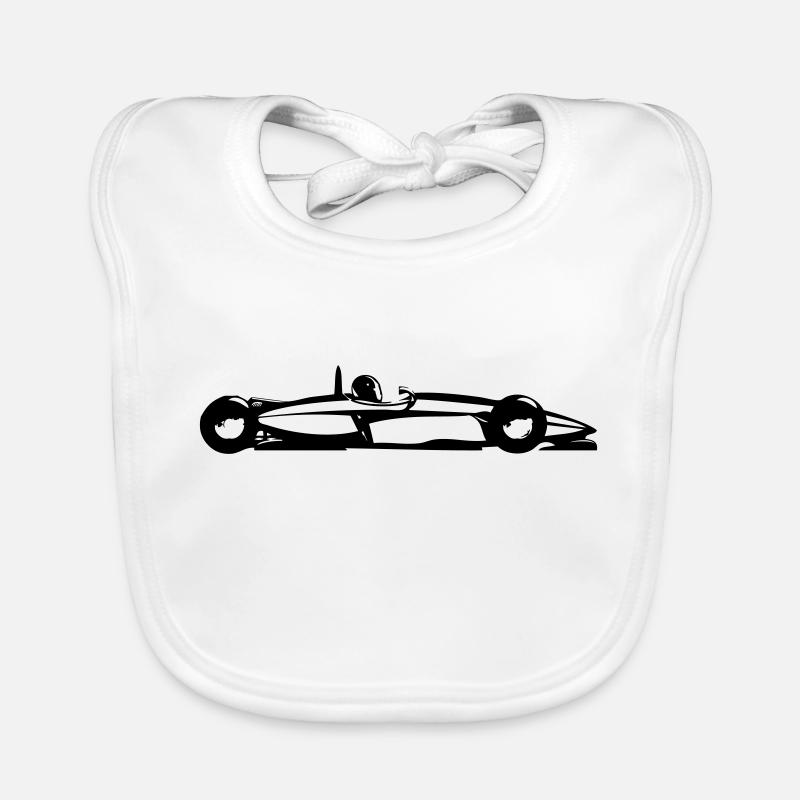 Voiture de course Bavoir bio Bébé