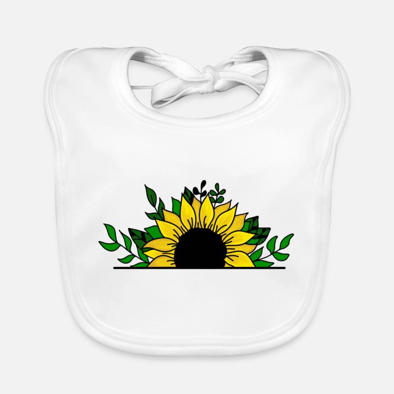 Sunflower Organic Baby Bibs