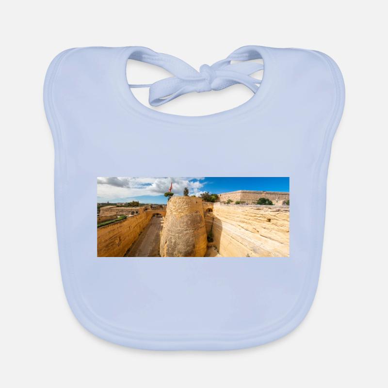 Valletta (il-Belt Valletta) massive fortification Organic Baby Bibs