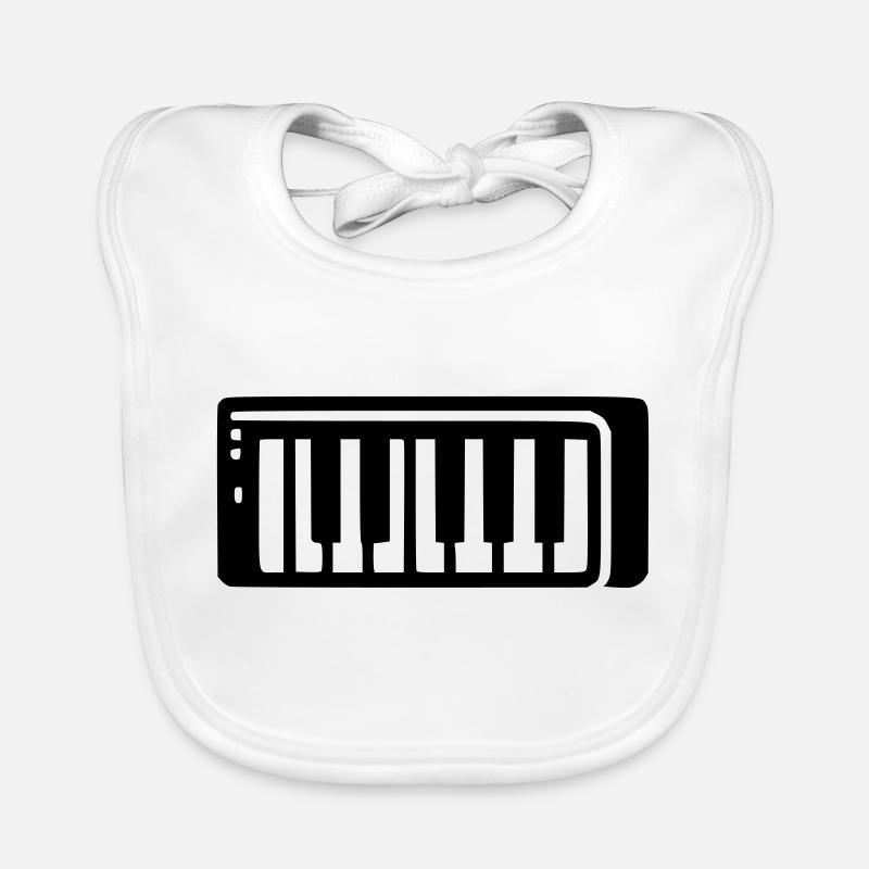 Clavier piano Bavoir bio Bébé