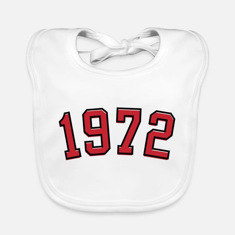Année de naissance sport 1972 Bavoir bio Bébé