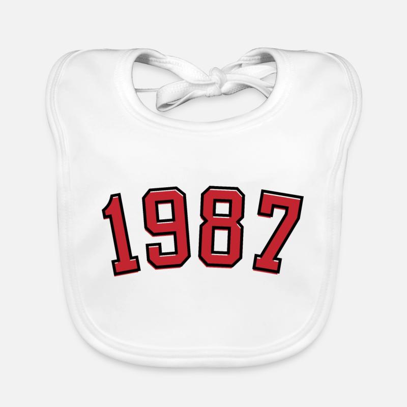 Année de naissance sport 1987 Bavoir bio Bébé