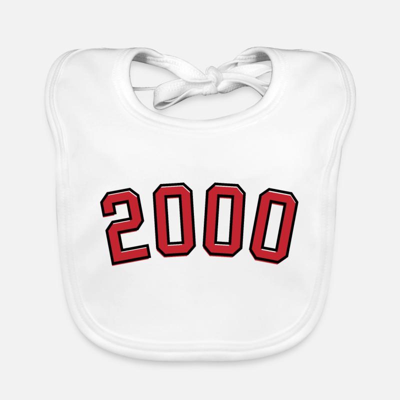 Année de naissance sport 2000 Bavoir bio Bébé