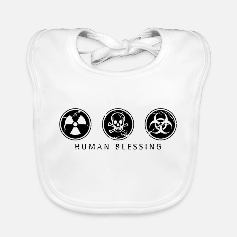 Human Blessing - Noir Bavoir bio Bébé