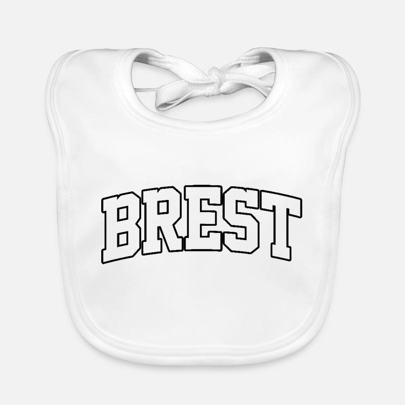 Brest-Logo: Kollegiales Design mit maritimem Stil Baby Bio-Lätzchen