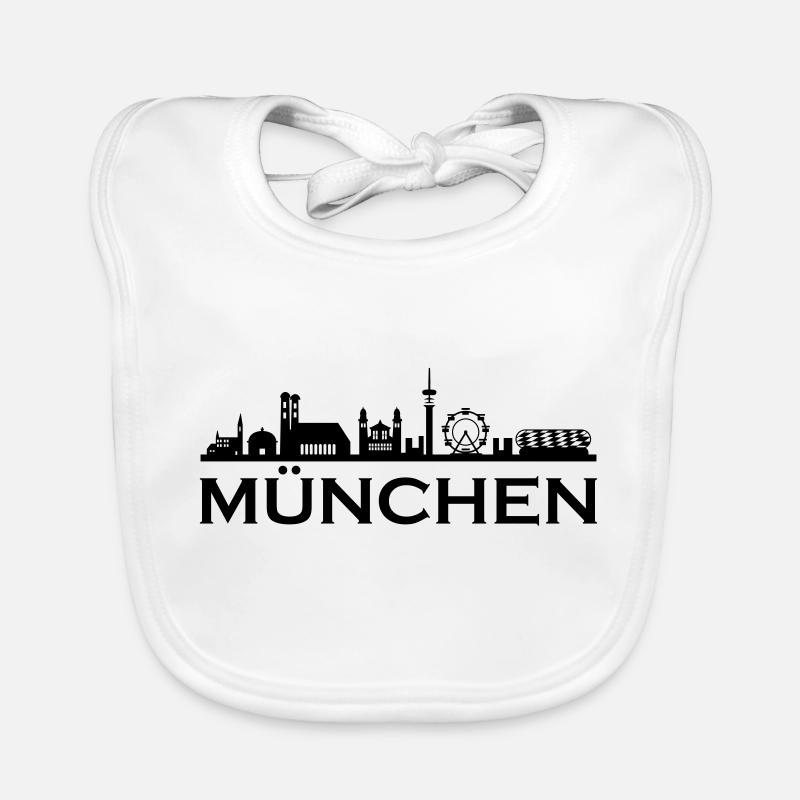 München Skyline Baby Bio-Lätzchen