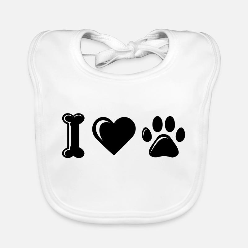 J’adore les chiens Bavoir bio Bébé