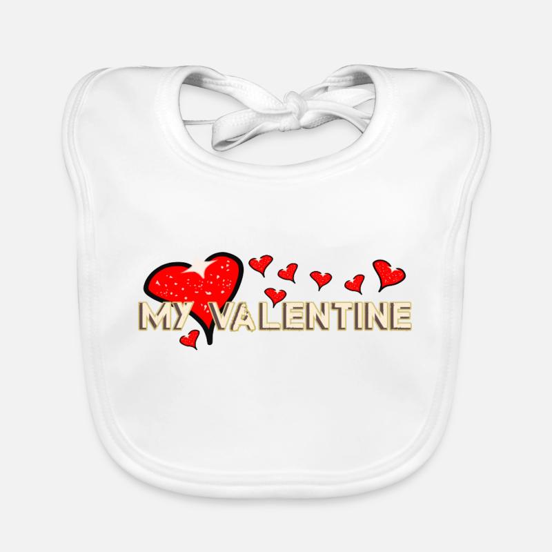 Fabuleuse Saint-Valentin Bavoir bio Bébé