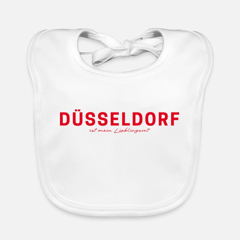 Düsseldorf T-Shirt – Skyline & Rhein Style Baby Bio-Lätzchen