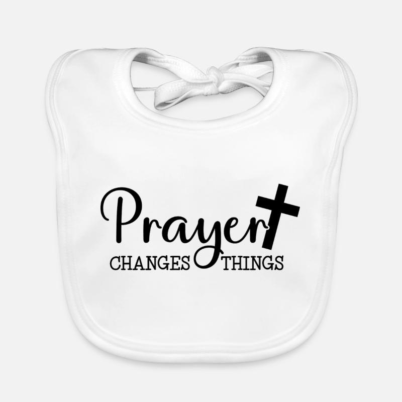 Prayer changes Organic Baby Bibs